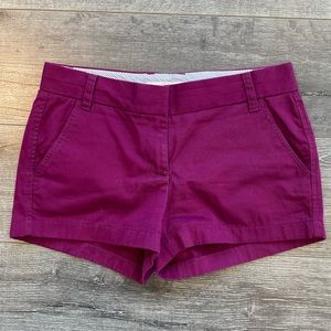 J Crew shorts - size 4 - beautiful berry color!